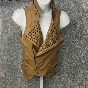 Forever 21 Tan Studded Vest